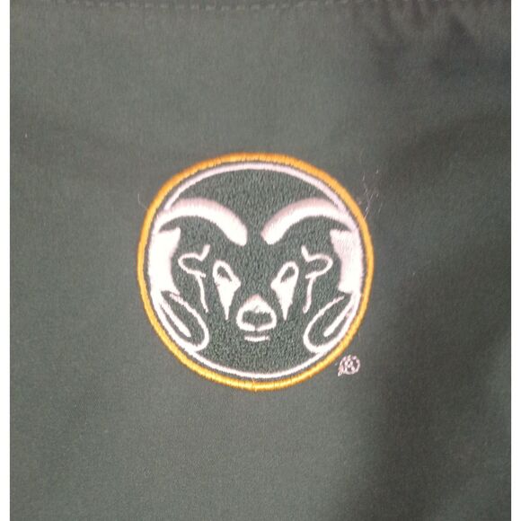 Colorado State Rams Windbreaker Pullover Green Spellout Pro Player Sz XL NCAA - Picture 5 of 10